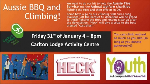 Aussie Bush Fire Fundraiser BBQ and Climbing Event